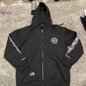 Chrome Hearts Black Windbreaker Jacket